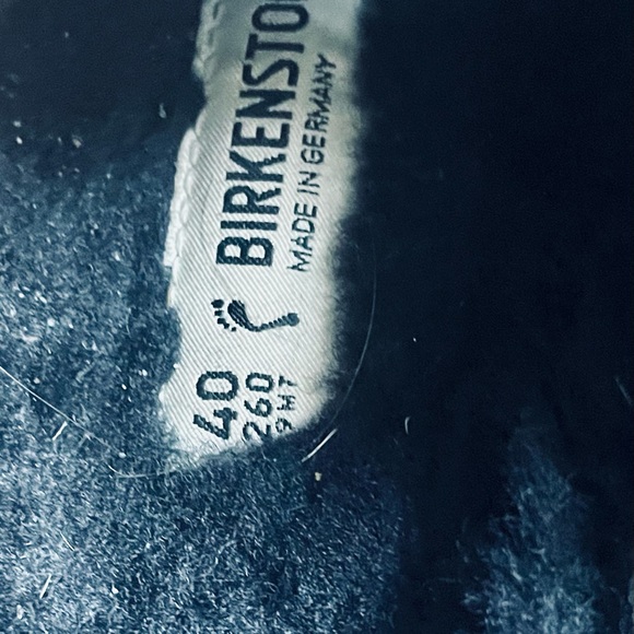 Birkenstock Black Suede Shearling Boston - Picture 4 of 7